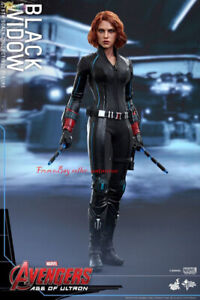 Perfect Hot Toys 1/6 Mms288 Avengers: Age Of Ultron Black Widow In Stock New