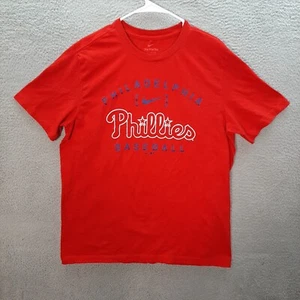 Camicia Philadelphia Phillies adulto grande rossa MLB Baseball The Nike Tee Swoosh - Foto 1 di 7