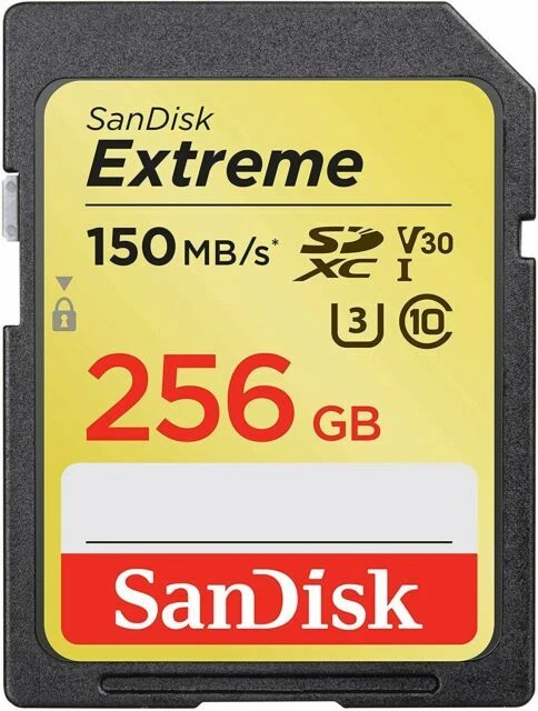 SanDisk Extreme 256GB SD Class 10 SDXC Memory Card - SDSDXV5-256G-GNCIN - Image 1 of 1