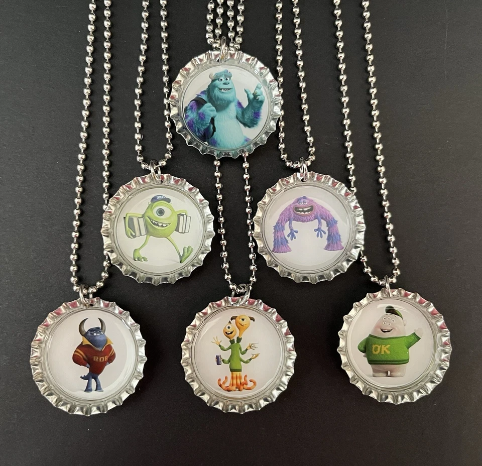 Disney Monster University / Juego de 6 collares / Favores de fiesta / Regalo / Niños Foto 1 de 4