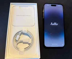 iPhone 14 Pro Max Space Black AT&T 128gb MQ8N3LL/A A2651 - Excellent ! - Picture 1 of 8