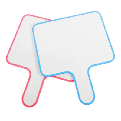 2Pcs White Board Handheld Whiteboard Dry Erase Paddle Dry Erase Paddles - Image 1 of 4