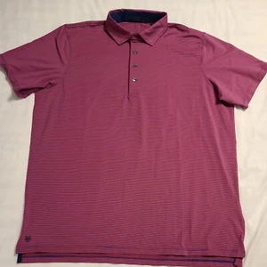 Nuevo Polo Greyson 2XL para hombre a rayas rosa/azul - Imagen 1 de 10