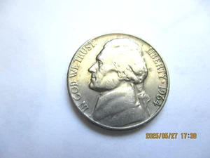 1964 JEFFERSON NICKLE D MINT MARK ON REVERSE SIDE AT SIDE OF BUILDING - Picture 1 of 3