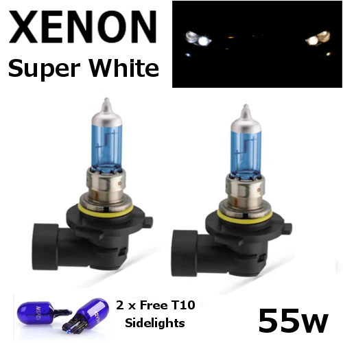 HB4 55w SUPER WHITE XENON 9006 UPGRADE Headlight Bulbs 12v ROAD LEGAL UK EU P22d - Image 1 of 1