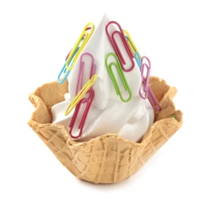 Original Lebensmittelprobe "Soft Cream Clip Keeper" Replik Fake Food aus Japan - Bild 1 von 5