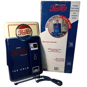 Vintage Pepsi-Cola Vending Machine Telephone - Retro 1950s Style with Light-Up R - Picture 1 of 8