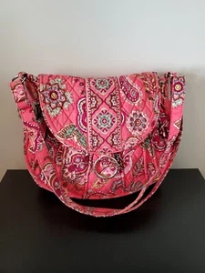 Vera Bradley Call Me Coral Retired Pattern Messenger Mail Bag Purse - Picture 1 of 6