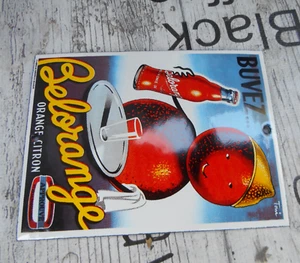 Emailschild Belorange Getränke Limo Reklame Werbe Klassiker Email Tür Schild Top - Bild 1 von 5