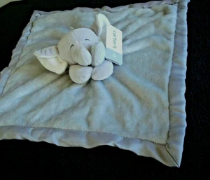 Carter's Grey Elephant Plush Security Blanket NEW - Picture 1 of 6