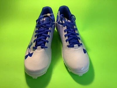 UNDER ARMOUR Men’s Baseball & Softball Cleats Size 6.5 White/Blue - Image 1 of 4