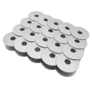 20PCS#18034A ALUMINUM "M"LARGER BOBBINS FIT FOR BROTHER JUKI PFAFF CONSEW YAMATA - Picture 1 of 3