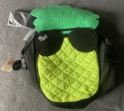 PINK Victoria's Secret PINEAPPLE BAG Neon Summer Insulated Cooler Lunchbox - Image 1 of 4