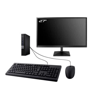PC Dell Optiplex 5050 Micro Bildschirm 27 " Intel I5-6500T RAM 8Go SSD 480Go W11 - Bild 1 von 7