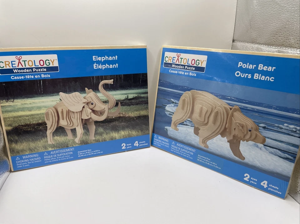 Creatology Wooden Puzzle Elephant 10466459 - Ships Today