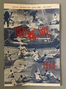1949 Boston Red Sox Program vs. New York Yankees Berra HR Ted Williams 2B Doerr - Picture 1 of 4