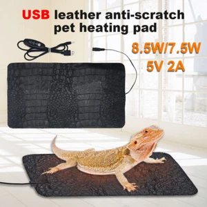 Waterproof Electric Heating Pad Heater Warmer Mat Bed For Pet Dog Cat Leather - Picture 1 of 9