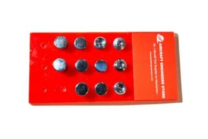JUEGO DE TROQUELES EXPRIMIDOR DE MANO DE TAZA Y REMACHE DE COPA AN470 11 PIEZAS CON SOPORTE - Imagen 1 de 2