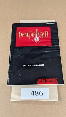 Final Fantasy II - SNES- Manual Only **NO GAME! *Damaged* - Image 1 of 3