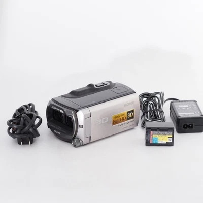 Sony Full HD 3D Handycam TD10 Black Dual G Lens HDR-TD10 Language Japanese only - Image 1 of 4