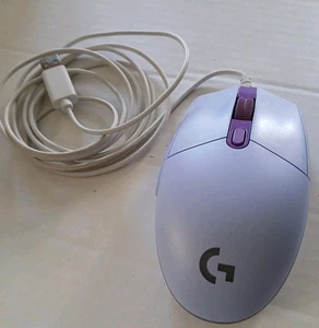 Logitech G G203 Wired USB Lightsync Mouse w/ 6 Buttons & RGB Lilac - Picture 1 of 5