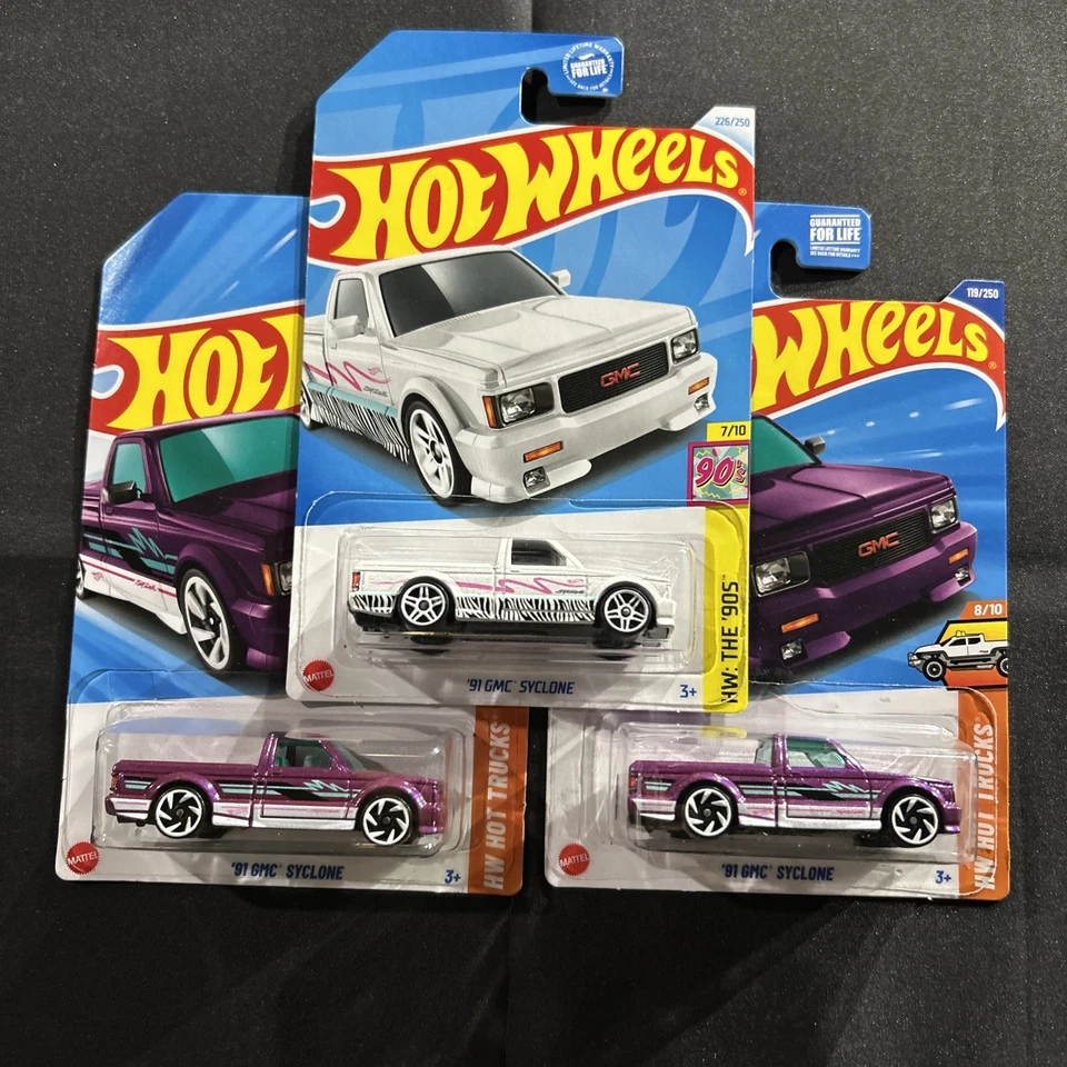 Hot Wheels '91 GMC Syclone 2025 lote de 3 - - Hot Trucks - estuche P nuevo Foto 1 de 1
