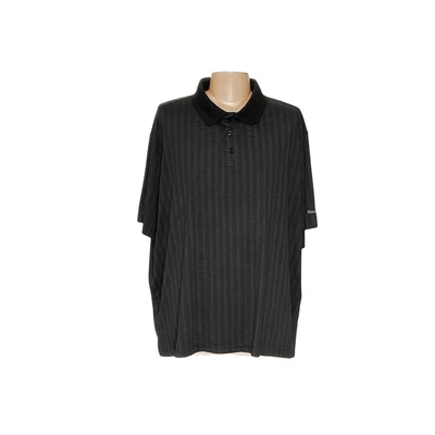 Reebok Black Striped Men's 4XL Polo - Image 1 of 4