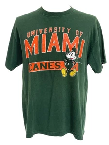 Miami Hurricanes Reprint Design Forest Green Basic T shirt Unisex HN2847 - Picture 1 of 2
