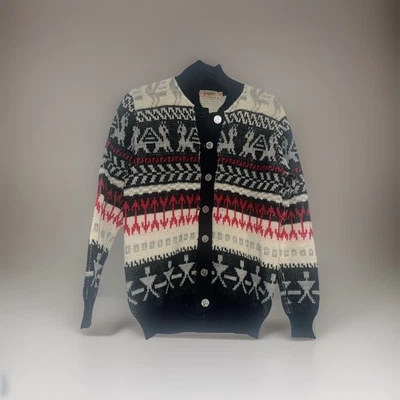 Vintage 1950’s-1960’s Catalina Virgin Wool Sweater With Tribal & Arrow Figures. - Image 1 of 4