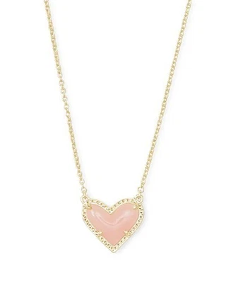 Kendra Scott Ari Corazón Colgante Mujer Oro 15" Cadena Collar Joyería QLW840 Foto 1 de 4