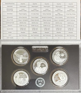 2022 99.9% Silver Washington Quarter Set 0.995 Oz (W/COA, No Box) - Picture 1 of 2