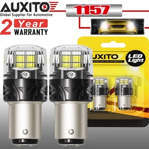 1157 16SMD LED Tail Brake Stop Backup Reverse Turn Signal Light Tail Bulbs White - Imagen 1 de 15