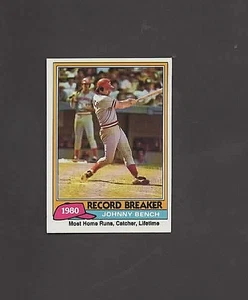 1981 Topps #201 JOHNNY BENCH Record Breaker  ***HOFer*** - Picture 1 of 2