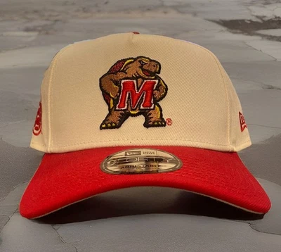Maryland Terrapins New Era 9Forty A-Frame Adjustable Snapback Cap Hat NCAA - Image 1 of 3