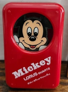 Mickey Mouse Walt Disney Productions Travel Clock by Lorus Quartz - Picture 1 of 3