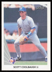 1990 Leaf Scott Coolbaugh Rookie Texas Rangers #363 - Picture 1 of 2