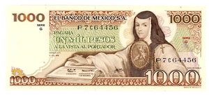 México... P-70a... 1.000 Pesos... 5-julio-1978... Elección *UNC*. "Serie ""G" - Imagen 1 de 2