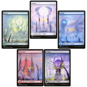 MTG Foil Full Art Phyrexia: All Will Be One ONE Basic Lands MINT - Picture 1 of 6