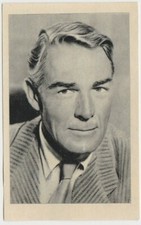 Randolph Scott 1955 Ruiz Romero Film Star Paper Stock Trading Card #18 E1