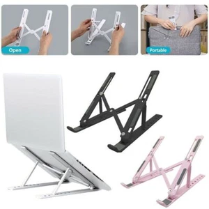 UK Universal Foldable Laptop Stand Portable Foldable Holder Adjustable Bracket - Picture 1 of 12