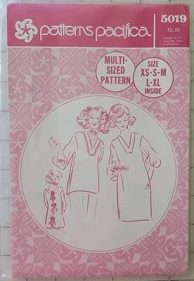 Patterns Pacifica 5019 V Neck Dress or Tunic - Multi Sized New UNCUT - Image 1 of 4
