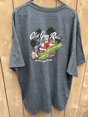 Camiseta Old Guys Rules Oh What Fun It Is To Ride Gráficos GRIS - Para Hombre Talla 3XL NUEVA Foto 1 de 4
