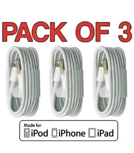 Charger sync USB cable for Apple iPhone 5 6 7 8 X XS XR 11 12 13 Pro iPad - Picture 1 of 1