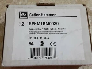 Cutler-Hammer SPHM1RM0030 30A Hydraulic Magnetic Protector (2pk) NEW. Ships Free - Picture 1 of 5