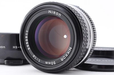 [COMO NUEVO] Lente Nikon Ai-s AIS Nikkor 50 mm f/1,4 estándar MF con capucha HS-9 de JAPÓN Foto 1 de 4