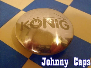 Konig Wheels Chrome/White Center Caps #1 Authentic Konig Wheel Center Cap (1)  - Picture 1 of 4