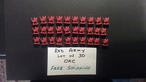 Risk LORD OF THE RINGS TRILOGY EDITION  ORC RED ARMY  LOT OF  30    2003 - Picture 1 of 2