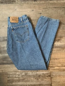 Vintage Levis 505 Jeans Men's 36x30 Blue Regular Fit Straight Leg Orange Tab EUC - Picture 1 of 7