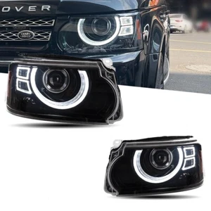 LED Headlights For Land Rover Discovery 3 4 10-17 DRL Sequential Turn Front Lamp - Foto 1 di 9
