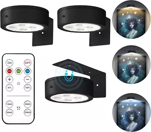 3 Stück Bilderleuchten für Wand batteriebetrieben, magnetische LED Malleuchte mit - Bild 1 von 12